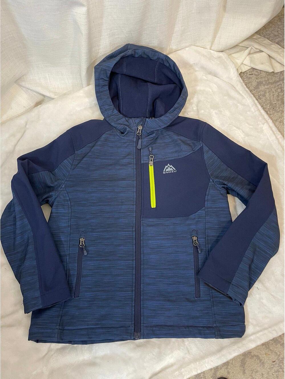 Snozu Blue Hooded Softshell Jacket Boys 10/12
